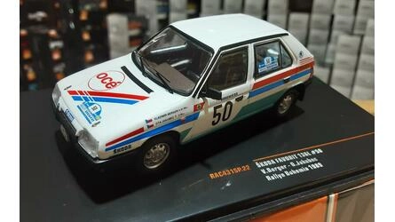 IXO 1/43 - SKODA FAVORIT 130L - Nº 50 RALLY BOHEMIA 1989