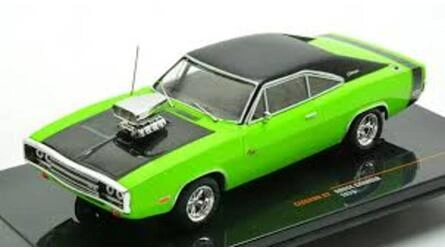 IXO 1/43 -   DODGE CHARGER R/T - 1970 - GREEN / BLACK