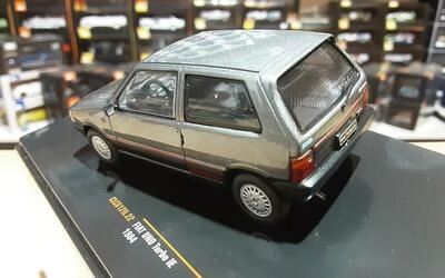 IXO 1/43 -   FIAT UNO TURBO ie 1-SERIES - 1984 - METALLIC GR