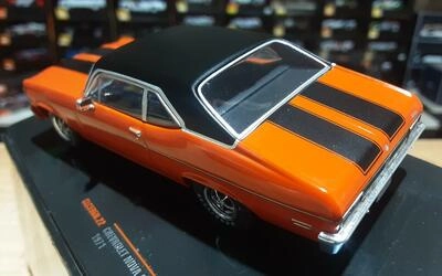 IXO 1/43 -  CHEVROLET NOVA SS COUPE - ORANGE BLACK - 1971