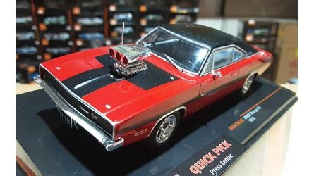 IXO 1/43 -  DODGE CHARGER R/T - RED / BLACK - 1970
