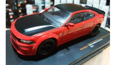IXO 1/43 - DODGE  CHARGER SRT HELLCAT - RED / BLACK - 2021