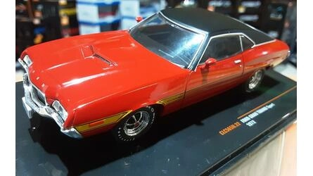 IXO 1/43 -  FORD GRAN TORINO SPORT - 1972 - RED