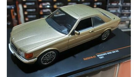 IXO 1/43 - MERCEDES 560 SEC (C126) - METALLIC BEIGE - 1981