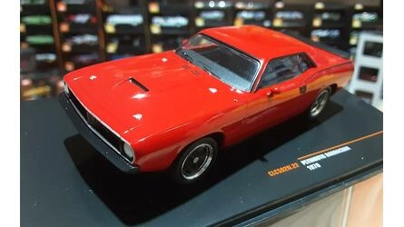 IXO 1/43 -  PLYMOUTH BARRACUDA COUPE - RED - 1970