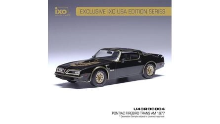 IXO 1/43 - PONTIAC FIREBIRD TRANS AM - 1977 -  BLACK