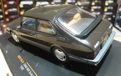 IXO 1/43 -  SAAB 900 TURBO - BLACK GREY - 1988