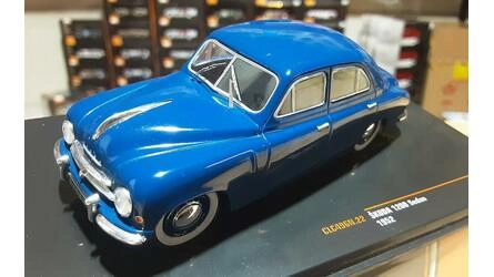 IXO 1/43 - SKODA 1200 SEDAN - BLUE - 1952