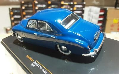IXO 1/43 - SKODA 1200 SEDAN - BLUE - 1952