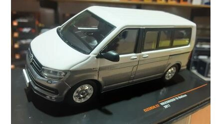 IXO 1/43 -  VOLKSWAGEN T6 MULTIVAN MINIBUS . GREY WHITE - 20