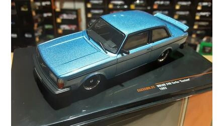 IXO 1/43 -  VOLVO 240 TURBO CUSTOM - BLUE MATALLIC - 1983