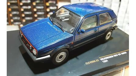 IXO 1/43 - VW GOLF II GTI - METALLIC BLUE - 1984