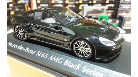 MAXICHAMPS 1/43 - MERCEDES BENZ SL 65 AMG (R230) BLACK SERIE