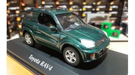 MAXICHAMPS 1/43 - TOYOTA RAV 4 - 2000 - DARK GREEN METALIC