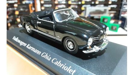 MAXICHAMPS 1/43 - VW KARMANN GHIA CABRIOLET - 1955 - BLACK