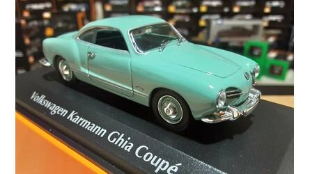MAXICHAMPS 1/43 - VW KARMANN GHIA COUPE - 1955 - LIGHT BLUE
