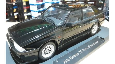 MCG 1/18 - ALFA ROMEO 75 TURBO EVOLUZIONE - 1987 - BLACK
