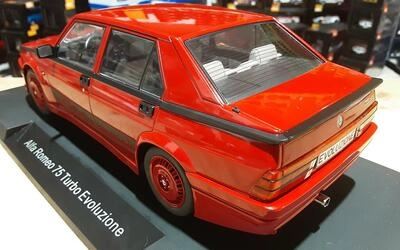 MCG 1/18 - ALFA ROMEO 75 TURBO EVOLUZIONE - 1987 - RED