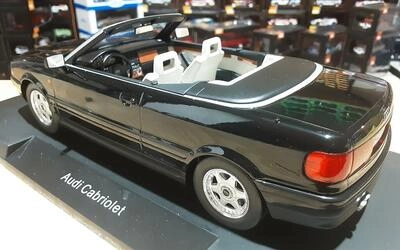 MCG 1/18 - AUDI 80 CABRIOLET - BLACK - 1991