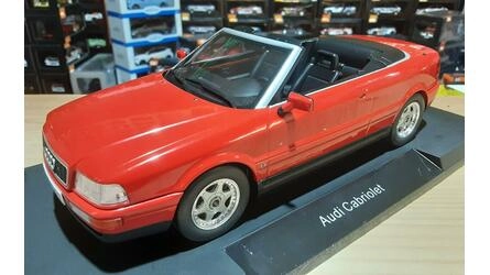 MCG 1/18 - AUDI 80 CABRIOLET - RED - 1991