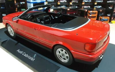 MCG 1/18 - AUDI 80 CABRIOLET - RED - 1991