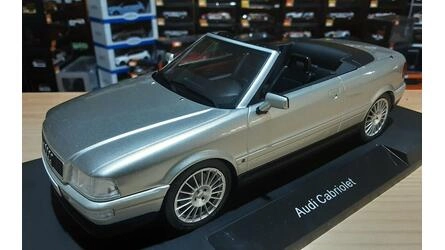 MCG 1/18 - AUDI 80 CABRIOLET - SILVER - 1991