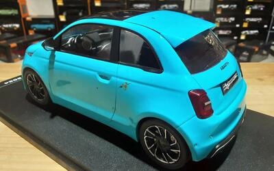 MCG 1/18 - FIAT ABARTH 500 E - BLUE- 2024
