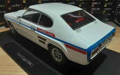 MCG 1/18 - FORD CAPRI MK I GT TURBO-MAY - WHITE - 1970
