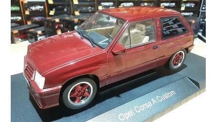 MCG 1/18 - OPEL CORSA A CUSTOM - 1983 - METALLIC DARK RED