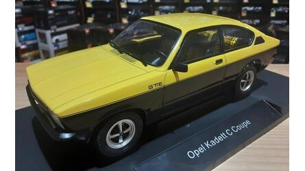 MCG 1/18 - OPEL KADETT C GT/E COUPE - 1975 - YELLOW BLACK