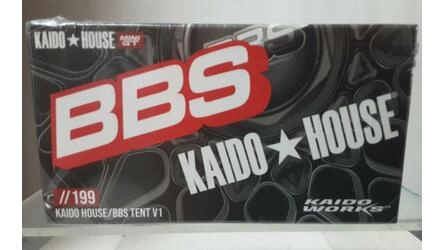 MINI GT 1/64 - KAIDO HOUSE TENT BBS V1 - BLACK/WHITE/RED
