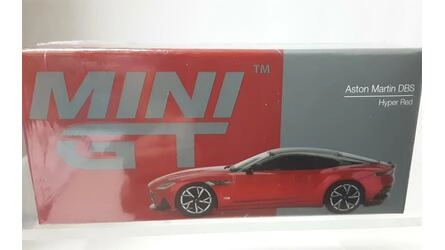 MINI GT 1/64 -  ASTON MARTIN DBS - LHD - HYPER RED - 2023