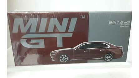 MINI GT 1/64 - BMW I7 XDRIVE60 - AVENTURIN RED - 2023