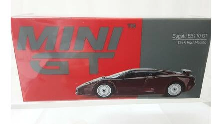 MINI GT 1/64 - BUGATTI EB 110 GT - 1995 - DARK RED METALLIC