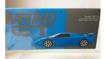 MINI GT 1/64 - BUGATTI EB 110 SUPER SPORT - BLUE BUGATTI