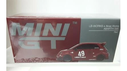 MINI GT 1/64 - FIAT ABARTH 959 - LB-WORKS X ABAS WORKS - RED
