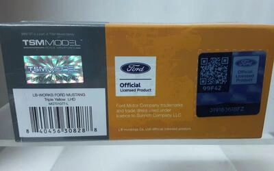 MINI GT 1/64 -  FORD MUSTANG LB-WORKS COUPE - 2015 - YELLOW