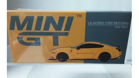 MINI GT 1/64 -  FORD MUSTANG LB-WORKS COUPE - 2015 - YELLOW