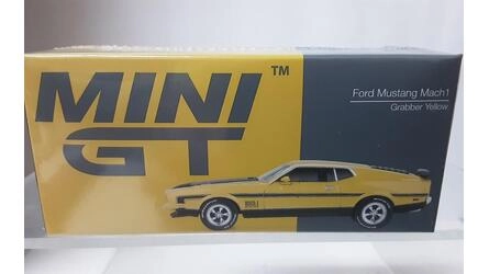 MINI GT 1/64 -  FORD MUSTANG MACH 1 - 1971 - GRABBER YELLOW