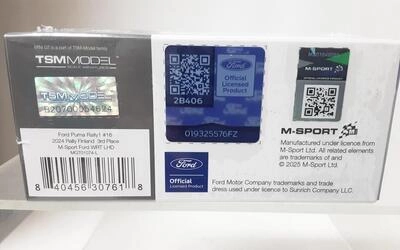MINI GT 1/64 - FORD PUMA RALLY 1 - Nº 16 3º RALLY FINLAND 20