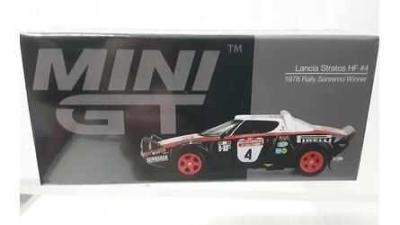 MINI GT 1/64 - LANCIA STRATOS HF - Nº 4  WINNER RALLY SANREM