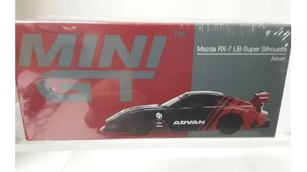 MINI GT 1/64 - MAZDA RX-7 LB-SUPER SILHOUETTE ADVAN - BLACK 