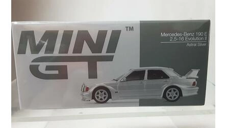 MINI GT 1/64 - MERCEDES BENZ 190E 2.5 16V EVO 2 - ASTRAL SIL
