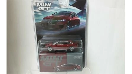 MINI GT 1/64 - MERCEDESBENZ EQS 580 4MATIC - RED METALLIC - 