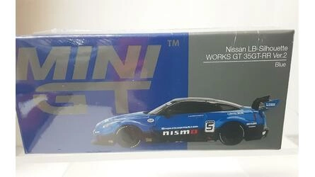 MINI GT 1/64 - NISSAN GTR R35 - LB SILHOUETTE WORKS GT - BLU