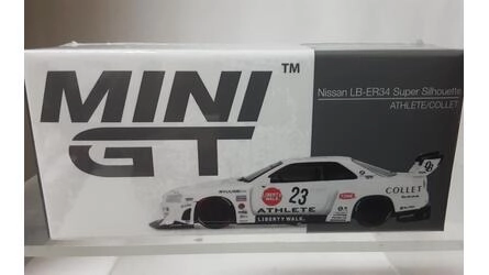 MINI GT 1/64 - NISSAN LB-ER34 SUPER SILHOUETTE - ATHLETE/COL