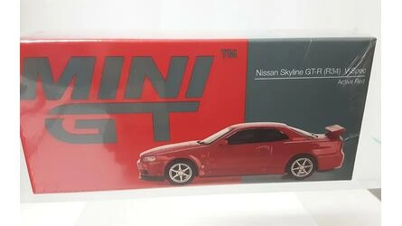 MINI GT 1/64 - NISSAN SKYLINE GT-R (R34) V-SPEC - ACTIVE RED