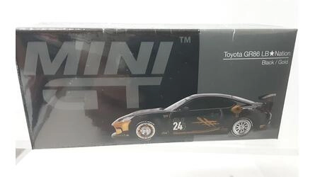 MINI GT 1/64 - TOYOTA GR SUPRA LB-NATION - 2525 - BLACK  GOL