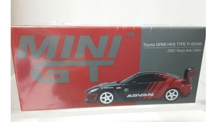 MINI GT 1/64 - TOYOTA GR86 HKS TYPE-R - ADVAN TOKYO AUTO SAL