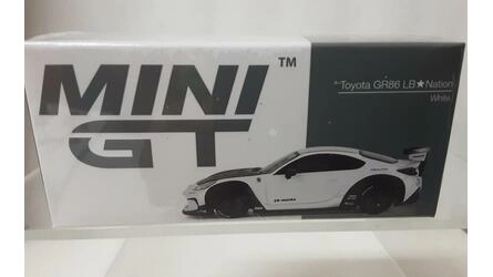 MINI GT 1/64 - TOYOTA GR86 LB NATION - WHITE - RHD